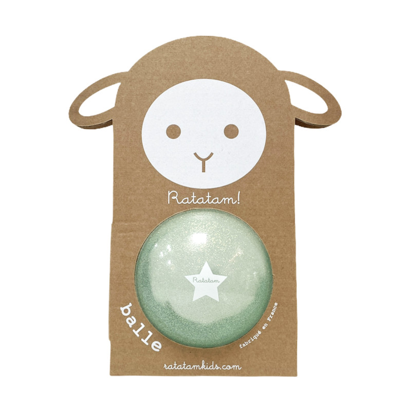 Ballon pailleté 10 cm RATATAM, mouton bleu