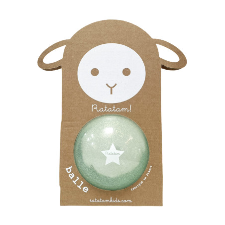 Ballon pailleté 10 cm RATATAM, mouton bleu