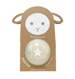 Ballon pailleté 10 cm RATATAM, mouton argent