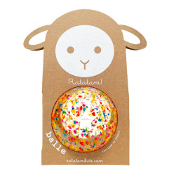 Ballon confettis 10 cm RATATAM, confettis multicolores