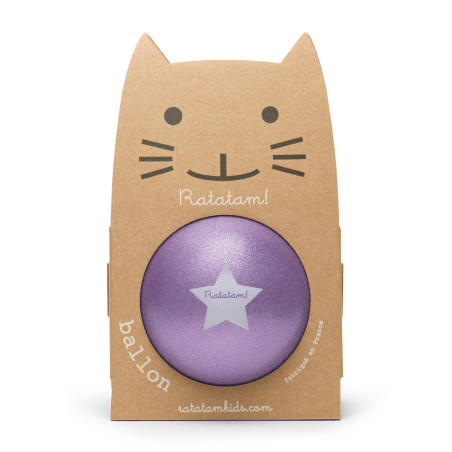 Ballon pailleté 15 cm RATATAM, violet