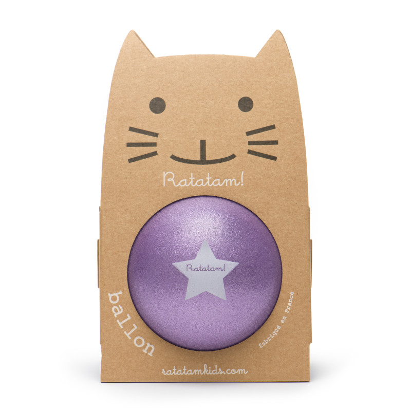 Ballon pailleté 22 cm RATATAM, violet