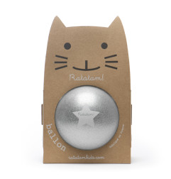 Ballon pailleté 15 cm RATATAM, argent