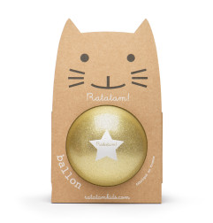 Ballon 22 cm RATATAM, doré pailleté