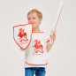 Kit de déguisement Chevalier RATATAM, rouge