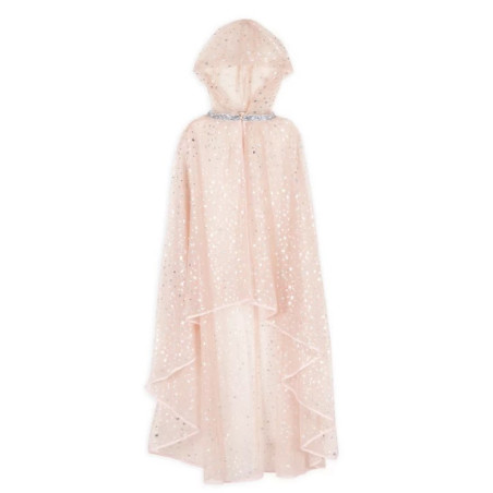 Cape de fée RATATAM, rose à étoiles argentées