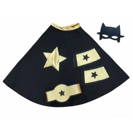 Kit de déguisement Super Héros RATATAM, noir