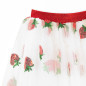 Jupon long RATATAM, motif fraises et sequins