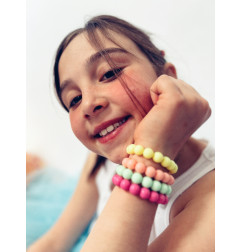 Ensemble de 4 bracelets RATATAM, élastiqués, Summer