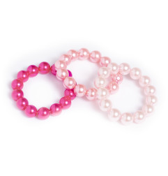 Ensemble de 3 bracelets RATATAM, élastiqués, roses