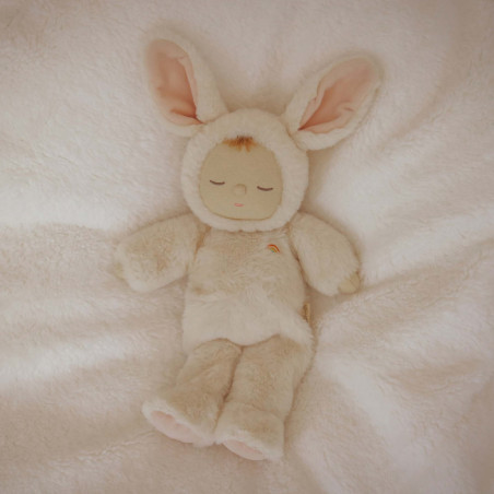Poupée Doudou Lapin Cozy Dinkum Bunny Moppet OLLI ELLA, Ecru