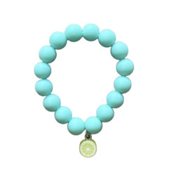 Bracelet RATATAM, perles et fruit, bleu