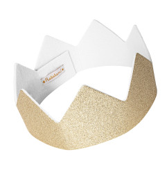 Couronne ajustable RATATAM, dorée à paillettes