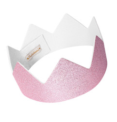 Couronne ajustable RATATAM, rose à paillettes