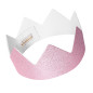 Couronne ajustable RATATAM, rose à paillettes