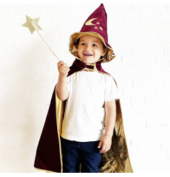 Kit de déguisement Magicien RATATAM, bordeaux