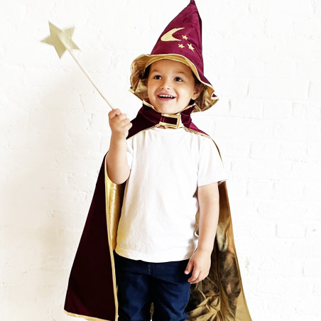 Kit de déguisement Magicien RATATAM, bordeaux