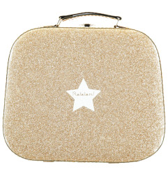Valisette pailletée RATATAM, dorée