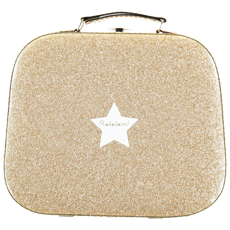 Valisette pailletée RATATAM, dorée