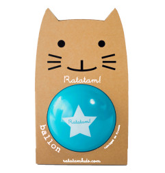 Ballon 15 cm RATATAM, bleu turquoise