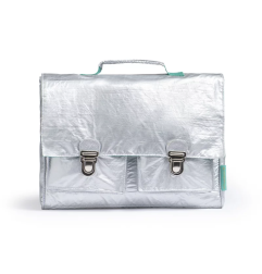 Cartable RATATAM, argent et vert