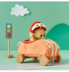 Voiture avec Chien Pilote et son garage OLLI ELLA, Holdie Dog Racer Girl