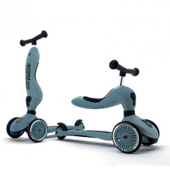 Trottinette évolutive 1 - 5 ans Highway Kick 1 SCOOT AND RIDE, bleu acier