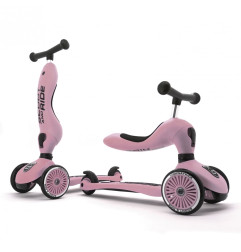 Trottinette évolutive 1 - 5 ans Highway Kick 1 SCOOT AND RIDE, rose