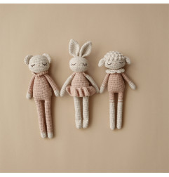 Doudou Agneau Lili en crochet PATTI OSLO, Lili Rose
