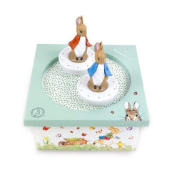 Boîte à musique Dancing Peter Rabbit Bleu TROUSSELIER