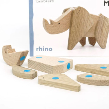 Puzzle 3D magnétique Rhinocéros ESNAF