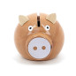 Tirelire Cochon VILAC, bois naturel