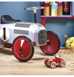 Voiture roadster vintage VILAC, rouge