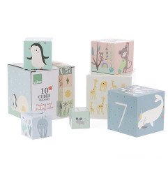 Cubes gigognes animaux du monde Sarah Betz VILAC