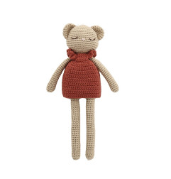 Doudou Ourson en crochet PATTI OSLO, Tracey Bordeaux