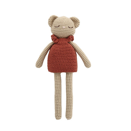 Doudou Ourson en crochet PATTI OSLO, Tracey Bordeaux