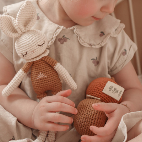 Doudou Lapin en crochet PATTI OSLO, Bonnie Beige