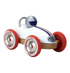Voiture roadster vintage VILAC, blanc