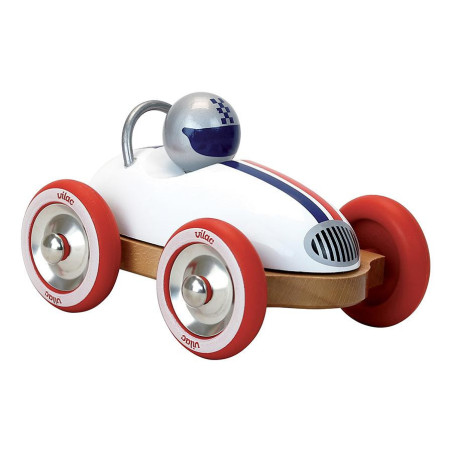 Voiture roadster vintage VILAC, blanc