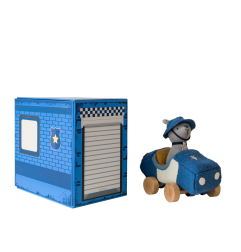 Voiture avec Chien Pilote et son garage OLLI ELLA, Holdie Dog Officer