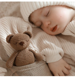 Doudou Petit Ours Brun en crochet PATTI OSLO