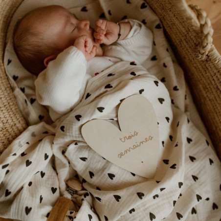 Lot de 12 cartes étapes en bois ATELIER WAGRAM