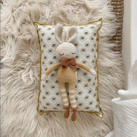 Doudou Lapin en crochet PATTI OSLO, Mellow Yellow Jaune