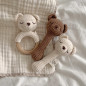 Hochet Doudou Petit Ours Brun en crochet PATTI OSLO