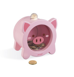 Tirelire cochon rose JANOD