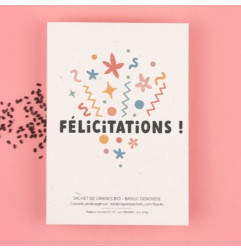 Sachet de graines Félicitations (Basilic) LA FABRIQUE A SACHETS
