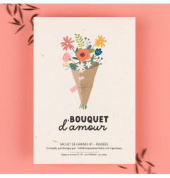 Sachet de graines Bouquet d'Amour (Pensées) LA FABRIQUE A SACHETS