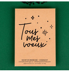 Sachet de graines Meilleurs Voeux (Bourrache) LA FABRIQUE A SACHETS