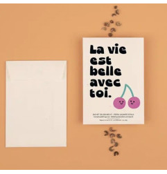 Sachet de graines La Vie est Belle Avec Toi (Persil) LA FABRIQUE A SACHETS
