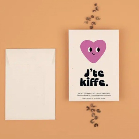 Sachet de graines J'Te Kiffe (Basilic) LA FABRIQUE A SACHETS